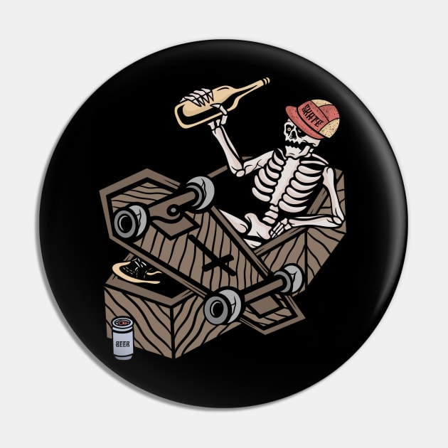 Skate or die Pin by gggraphicdesignnn