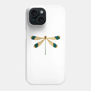 Dragonfly in colorful vintage design Phone Case