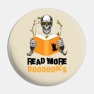 Read More Books Halloween Cute Ghost Skeleton Librarian Teacher, read more boooooks Pin