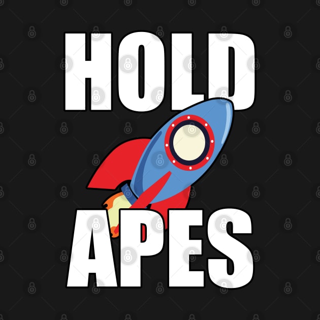 Hold Apes AMC Stock To The Moon by JustCreativity