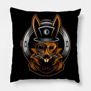 Rabbit steampunk Pillow