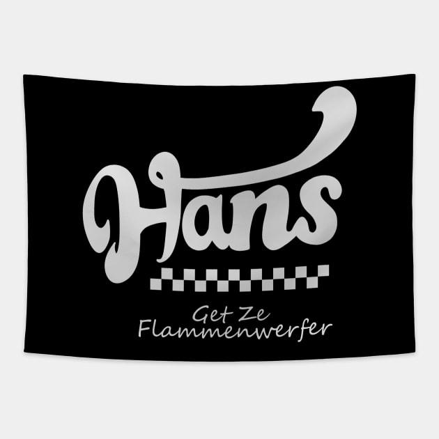 Hans (w/b) Tapestry by Kaijester