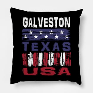 Galveston Texas USA T-Shirt Pillow