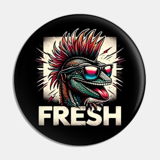 Fresh Gecko | Cool Gecko | Punk Gecko Pin