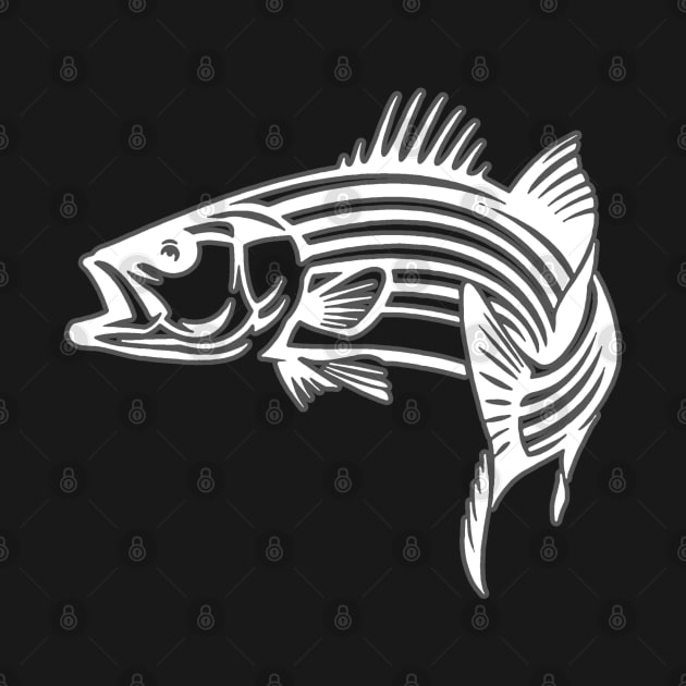 Striped Bass by  The best hard hat stickers 