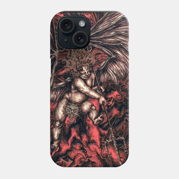 Devil Cherub Phone Case by Bolzak