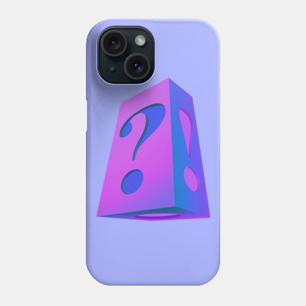 Purple Punctuation  Cube Phone Case by Kalma Kun