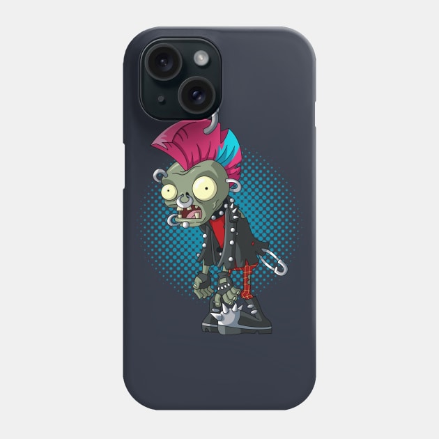 Punk Zombie Phone Case by Atpidarp