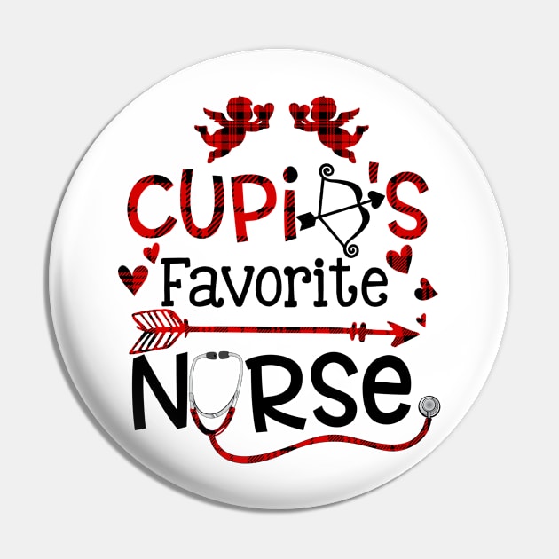 Cupids Favorite Nurse Valentine Day Nursing Pin by Manonee