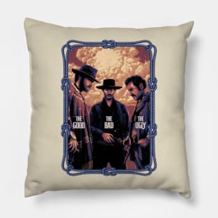 The Good The Bad and The Ugly Vintage Pillow