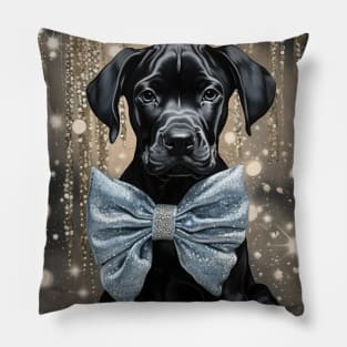 Black Great Dane Pillow