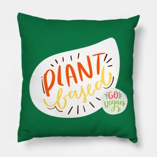 go vegan Pillow