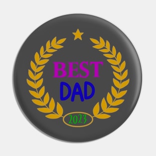 Best Dad of 2023 Pin