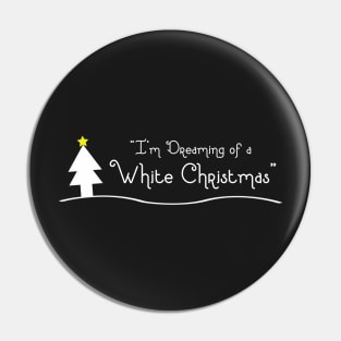 White Christmas Pin