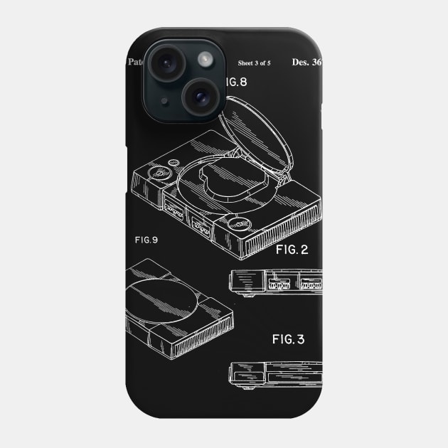 Playstation 1 Patent Phone Case by DennisMcCarson