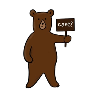 Cake Cute Bear Illustration T-Shirt