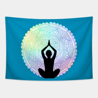 Rainbow Yoga Mandala Tapestry