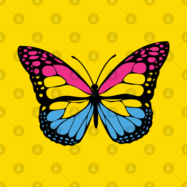 Pansexual Butterfly by TheQueerPotato