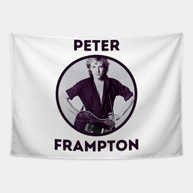 peter frampton ll burgundy Tapestry by claudia awes