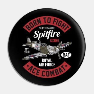 Spitfire Born to Fight Ace Combat Pin