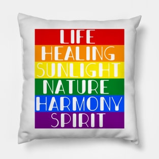 6 colour pride Pillow