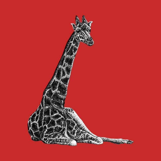 Giraffe illustration by lorendowding