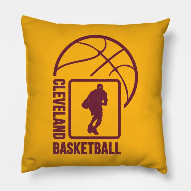 Cleveland Basketball 01 Pillow by yasminkul