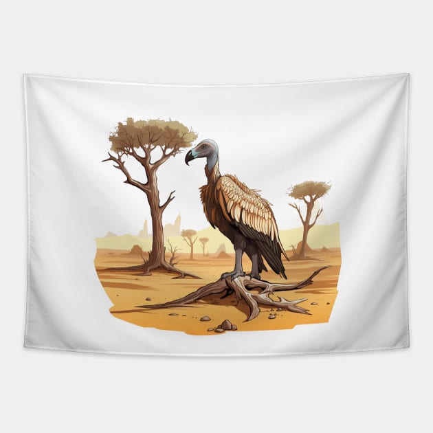 Vulture Bird Tapestry by zooleisurelife