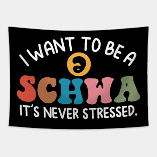 I Want To Be A Schwa It's Never Stressed Science Of Reading Tapestry