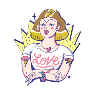 Summer love t-shirt girl T-Shirt