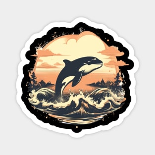 Orca Whale Tshirt, Killer Whale Shirt, Marine Biology Beach Marine Biologist Gifts, Ocean Conservation Environmental Tee, Animal Vintage Magnet