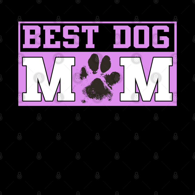 Best Dog Mom Paw Print Shirt by tropicalteesshop