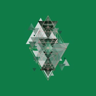 Emerald Green Geometric T-Shirt