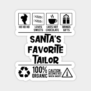 Santa's Favorite Tailor Santa Claus Magnet