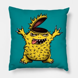 Crazy Brainless Chicken Monster Character Pillow