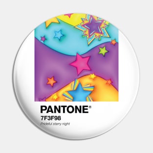 Pantone Pride Starry Night Portrait Pin