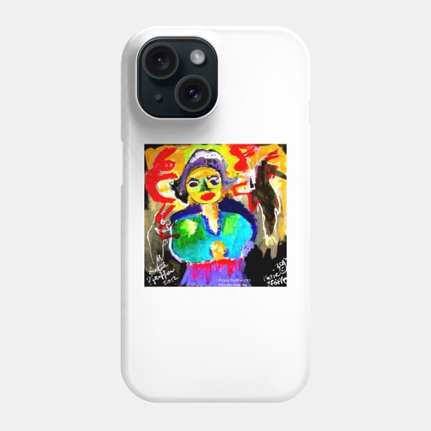 Art  Brut  Woman Phone Case by Kater