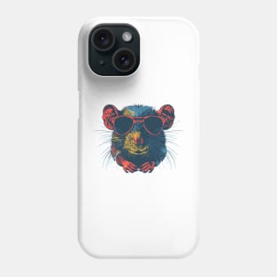 Rat wearing sunglasses Phone Case