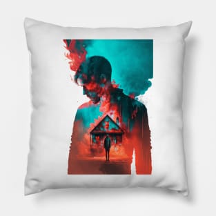 House Burning Down Pillow