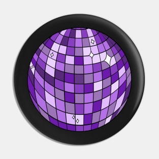 Purple Disco Ball Pin