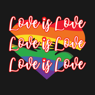 Love Is Love LGBT Gay Pride T-Shirt