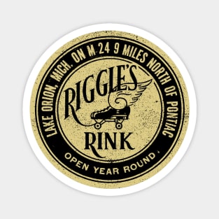 Vintage Roller Skating Lake Orion Michigan Magnet