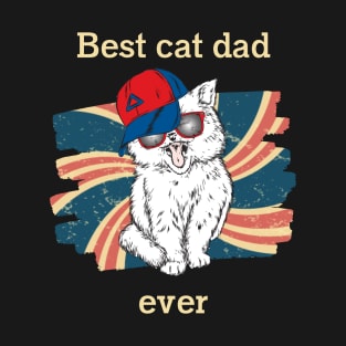 Cat t shirt - Best cat dad ever T-Shirt