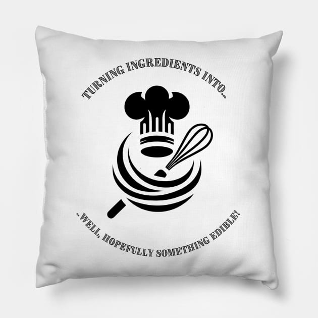 funny cooking quote Pillow by TeeHeeStore