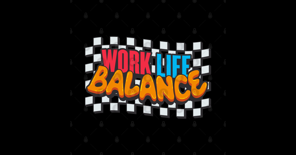Work Life Balance word lettering art - Lettering Quotes - Sticker ...