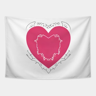 Pink Heart (Valentines Special) Tapestry