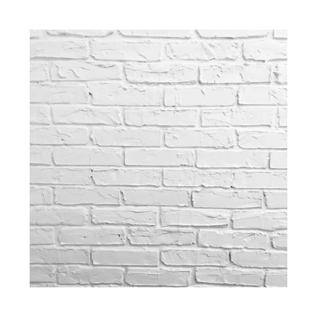 White brick wall hipster design. by BlackWhiteBeige