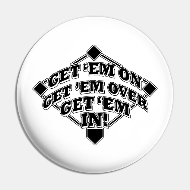 Funny Baseball Small Ball Get 'Em On Get 'Em Over Get 'Em IN!  Fundamental baseball coaching 101! Pin by TeeCreations