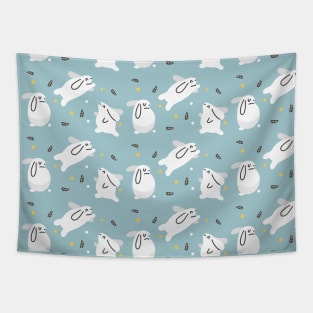 bunny pattern Tapestry