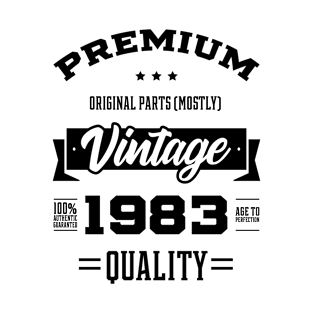 1983 Vintage Year - Aged to Perfection - 37th Birthday Gift T-Shirt